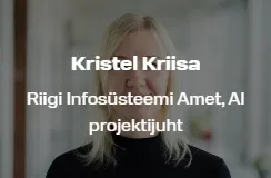 Esineja Tehisaur konverentsilt Kristel Kriisa, kellega hiljem ka kohtusime Data Trigger projekti küsimuste arutamiseks.