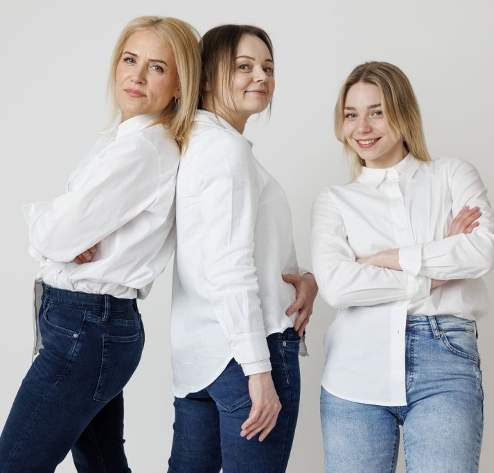 Kolm Punkti tiimiliikmed.